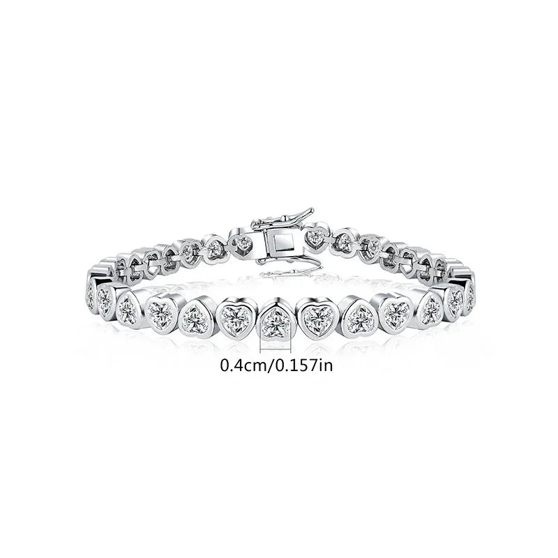 14K Gold Trendy Heart Wedding Bracelets