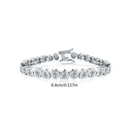 14K Gold Trendy Heart Wedding Bracelets