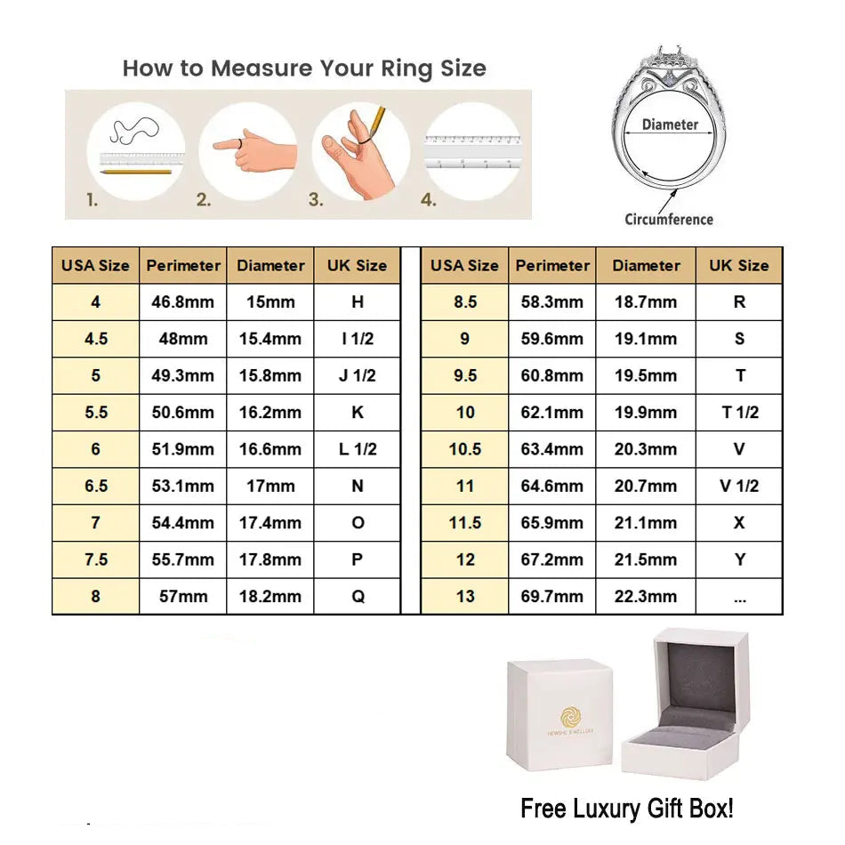Moissanite Bridal Ring Set