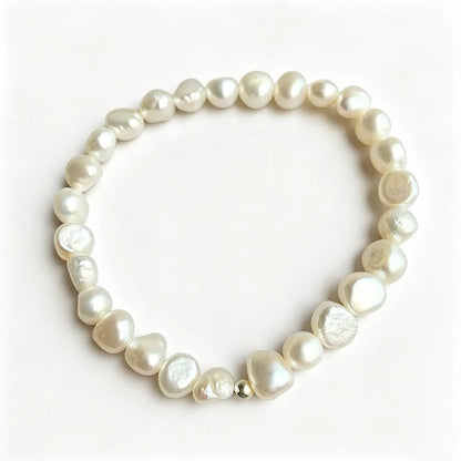 Baroque Pearl Silver Bracelet