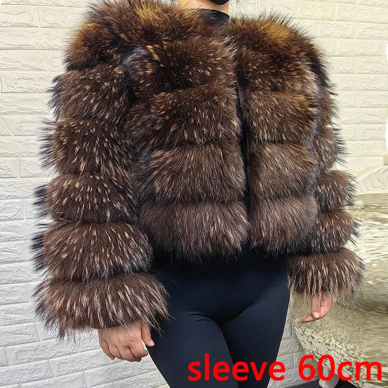 Raccoon Dog Fur Jacket