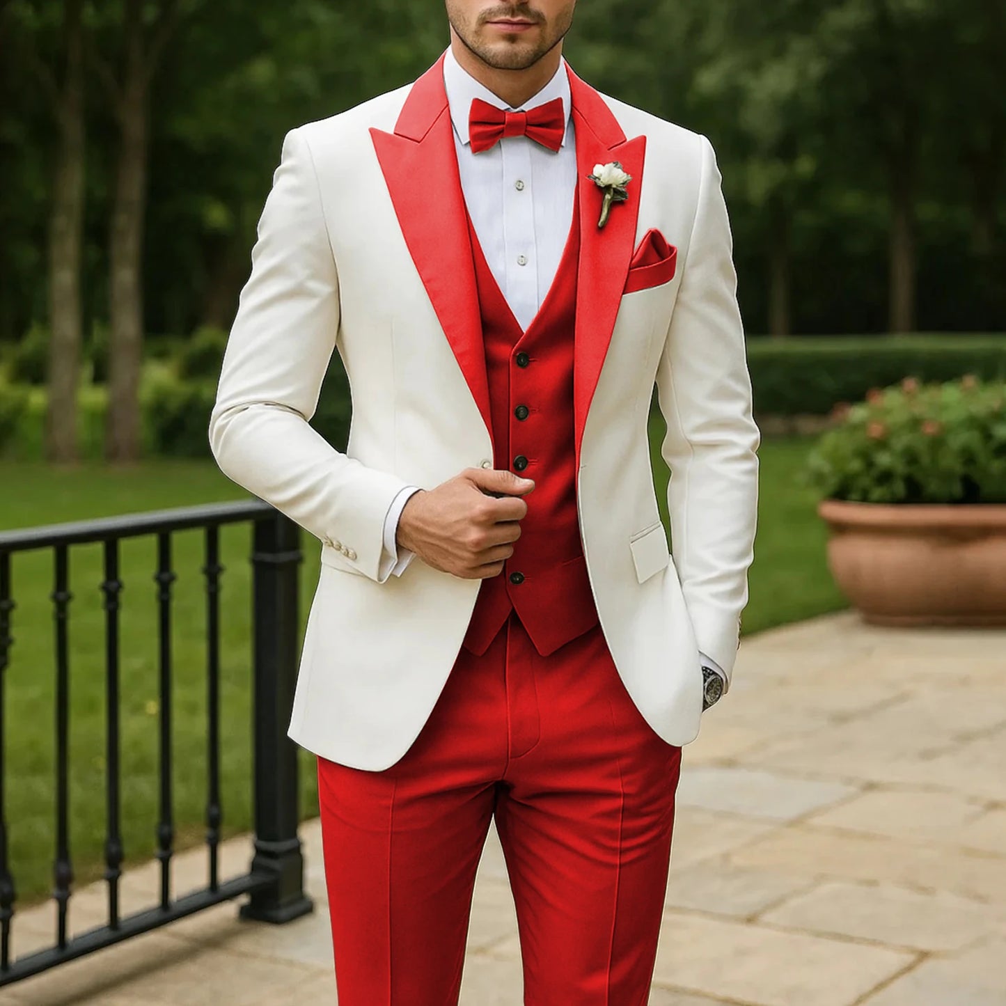 Formal Groom Groomsman Wedding Suit