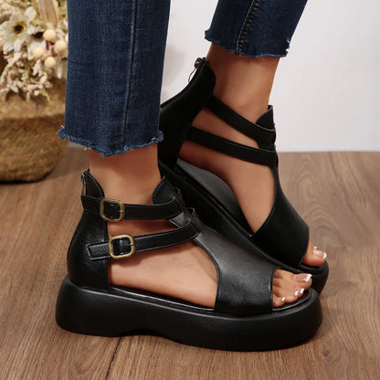 Shallow Back Strap Sandals