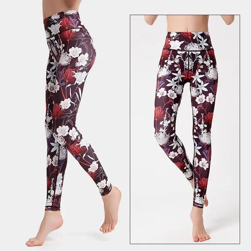Cloud Hide Floral Push-Up Leggings