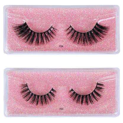 Natural Long Strip Eyelashes Set