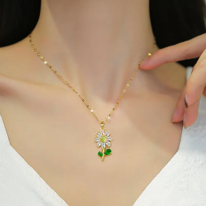 Women’s Rotating Sunflower Pendant