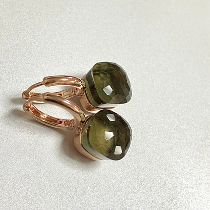 Square Crystal Earrings