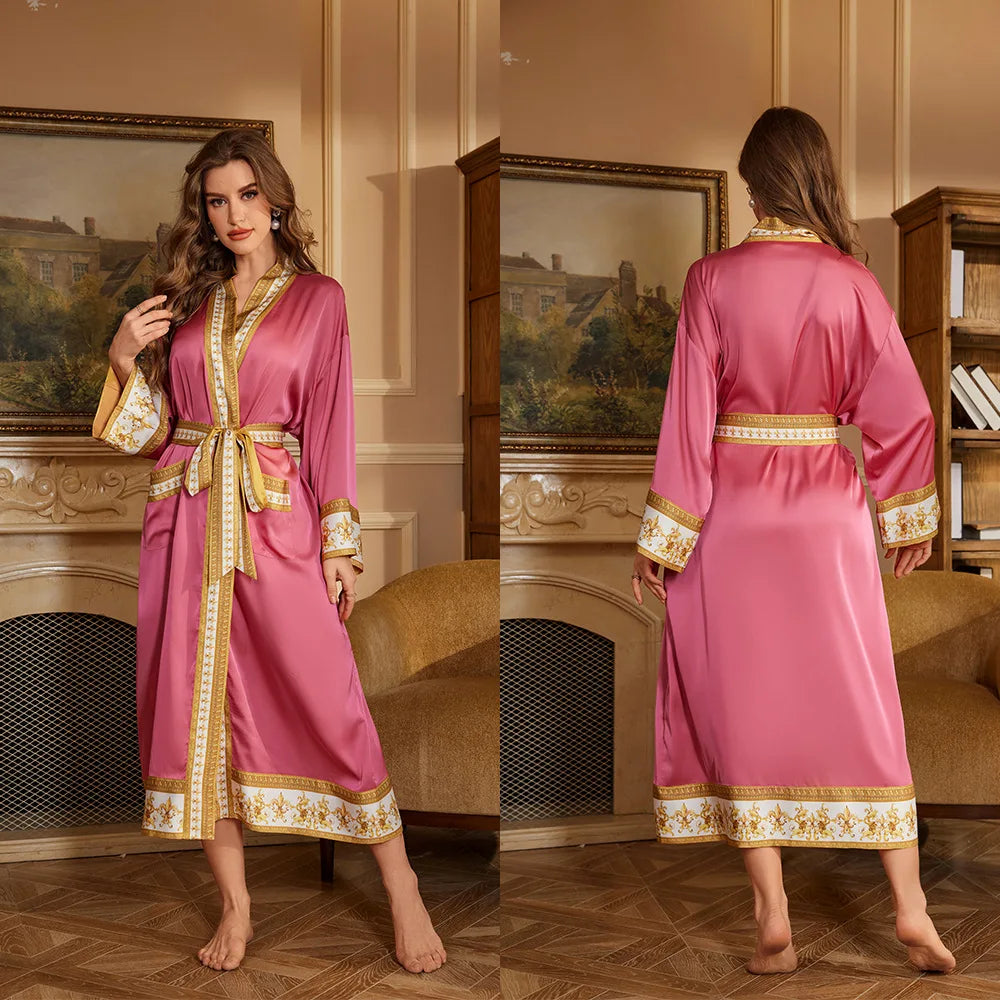 Printed Autumn Mid Robe