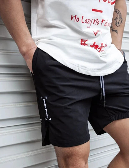 Lightweight Drawstring Gym Shorts