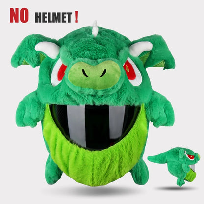 Plush Cartoon Full-Face Helmet Cover