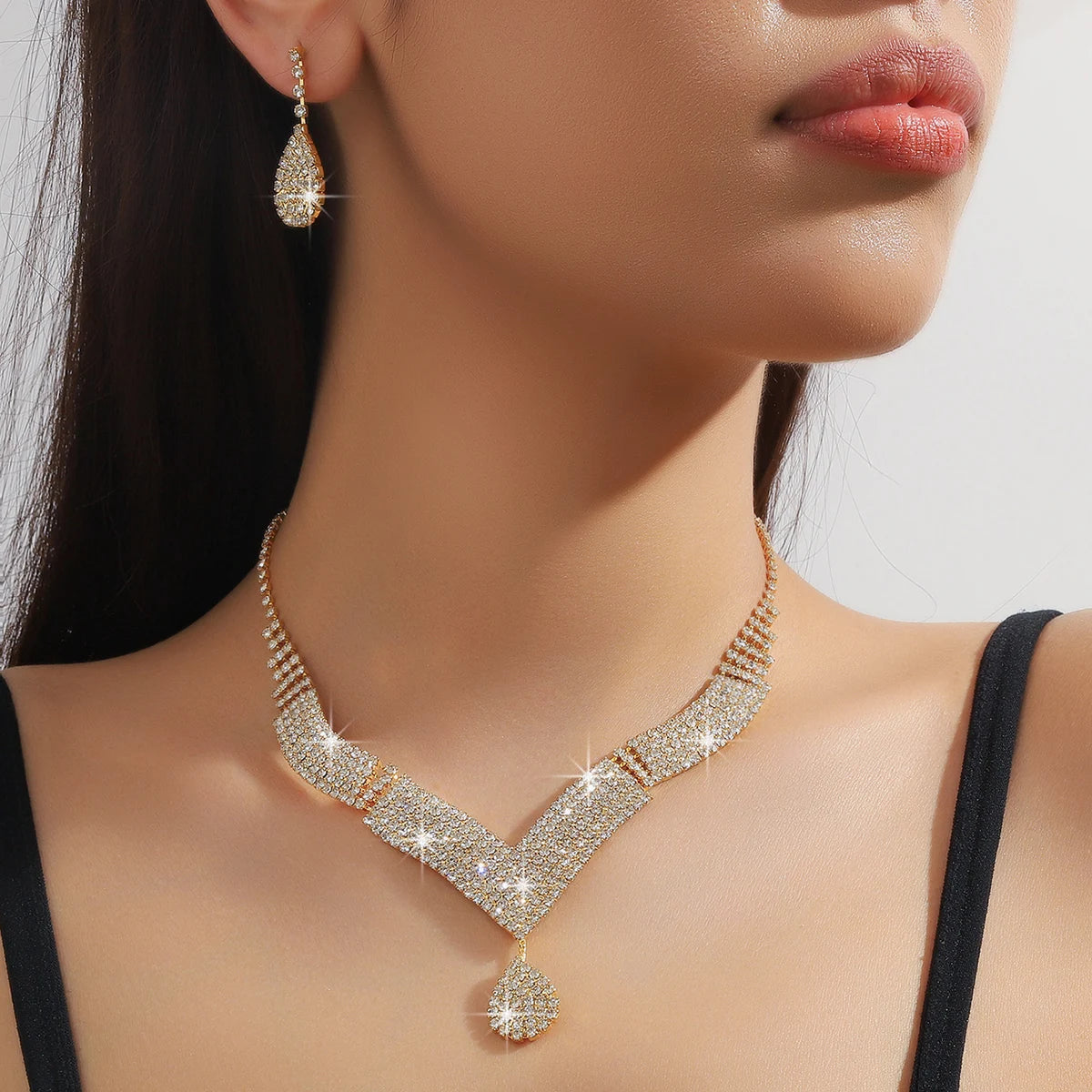 Rhinestone Jewelry Set