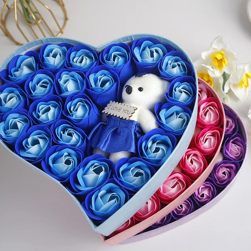 Romantic Soap Rose Box