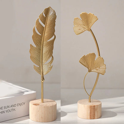 Ginkgo Leaf Feather Sculpture