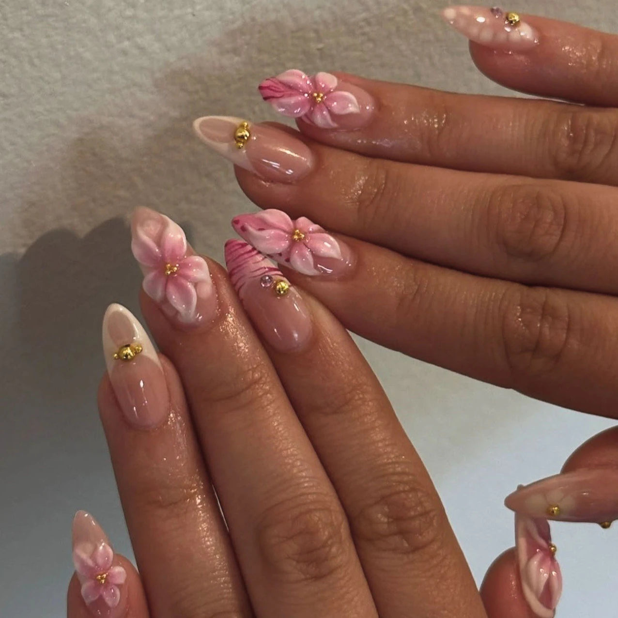 Floral Ballerina Press-On Nails