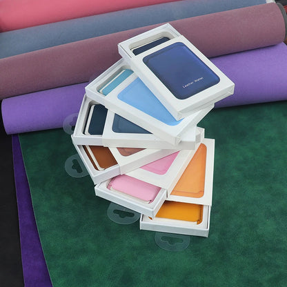 Leather Magnetic Wallet Card Holder