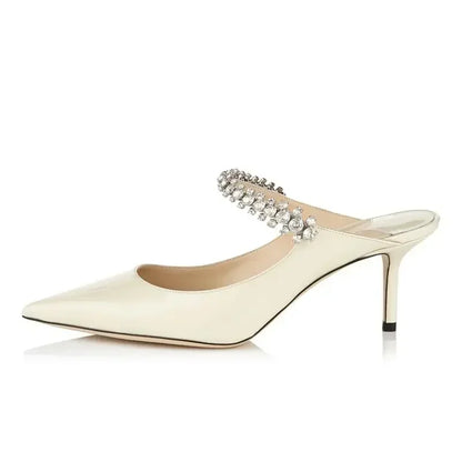Pointed Toe Mule Heels