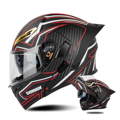 Quick-Release Dual-Lens Modular Helmet