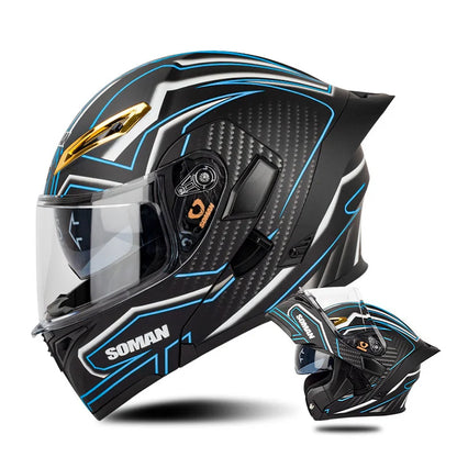 Quick-Release Dual-Lens Modular Helmet
