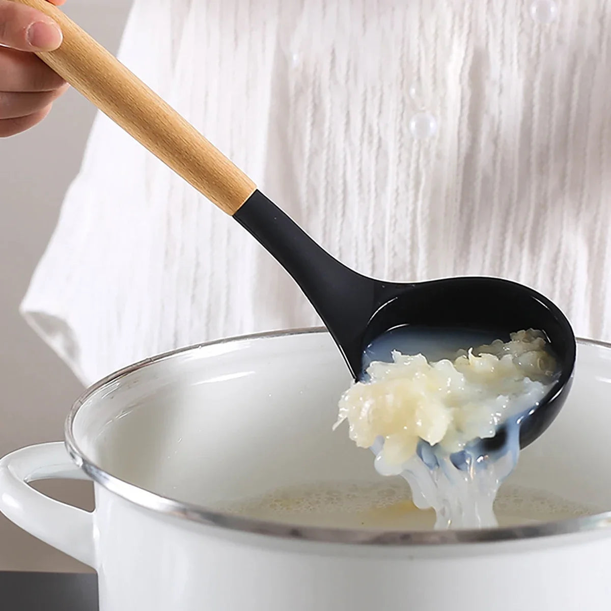 12Pcs Silicone Kitchen Spoon Set