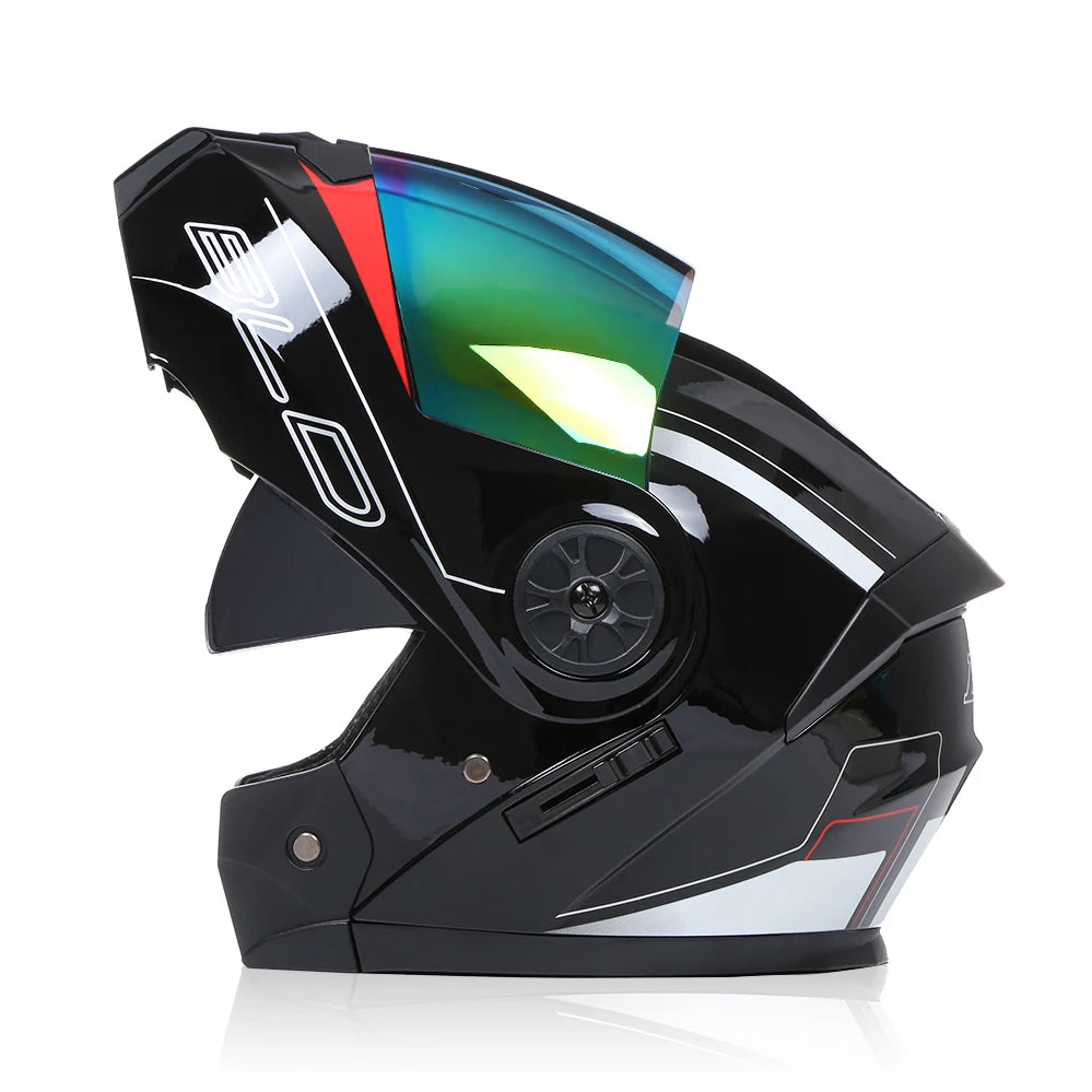 BLD Dual-Lens Flip-Up Modular Helmet