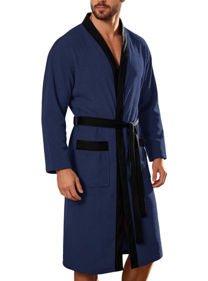 Terry Cloth Belted Bathrobe