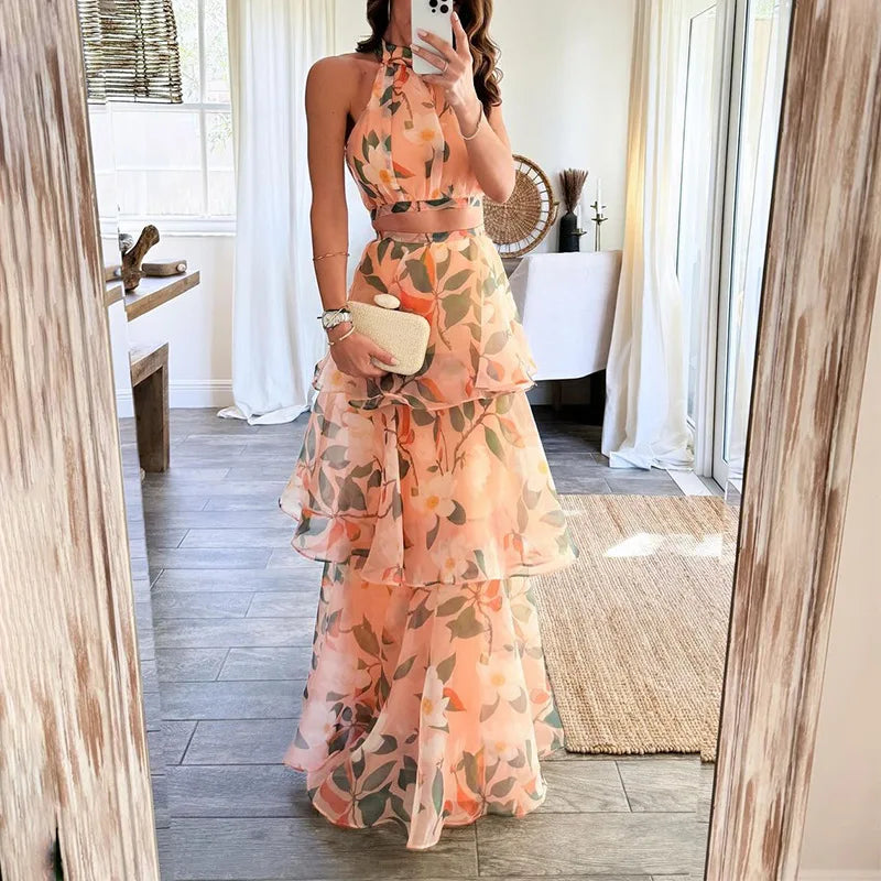 Summer Ruffle Skirt Set