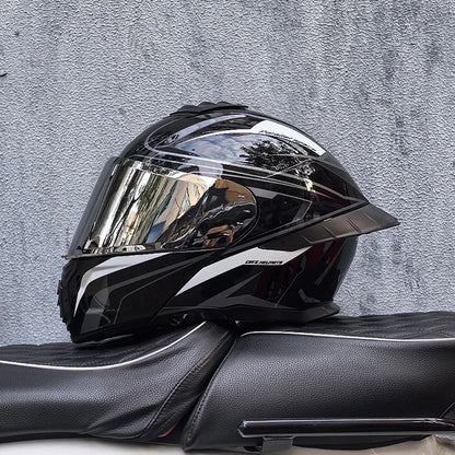 ORZ-B08A Glossy Mecha Racing Helmet