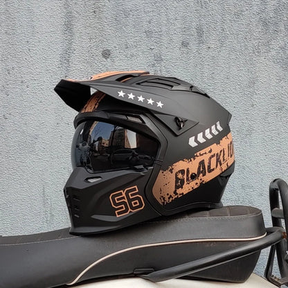 Vintage Warrior Motorcycle Helmet