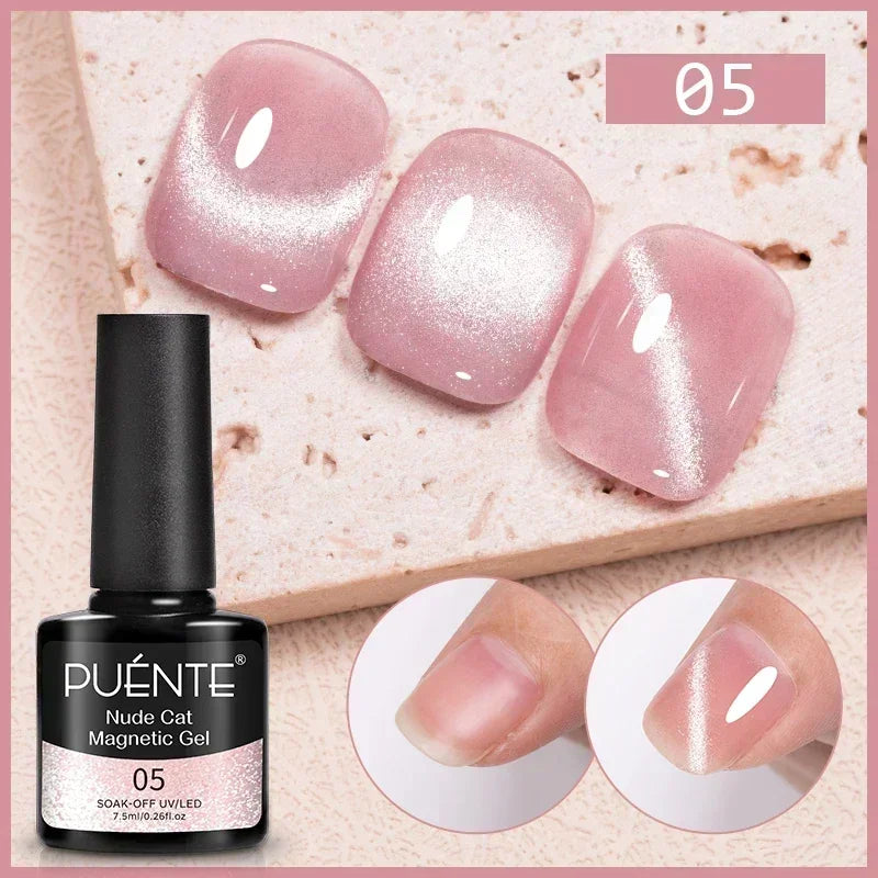 Wine Red Cat Eye Gel Polish