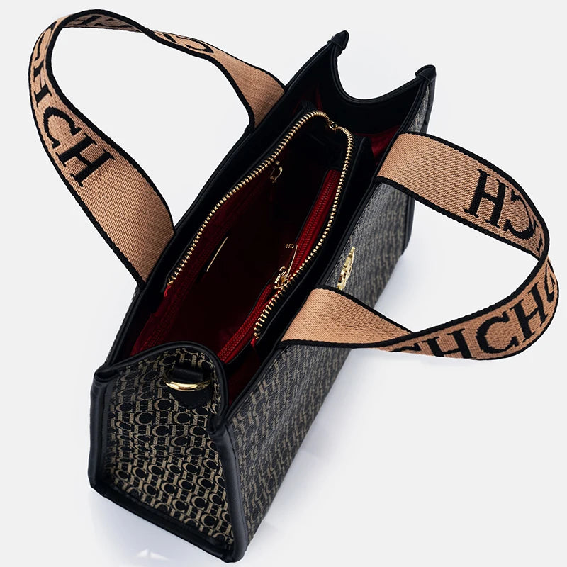 Monogram Print PU Tote