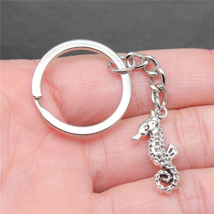 Seahorse Octopus Mermaid Keychains Nail