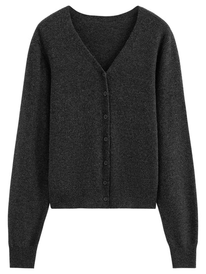 Wool V-Neck Cardigan