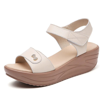 Buckle Wedge Sandals