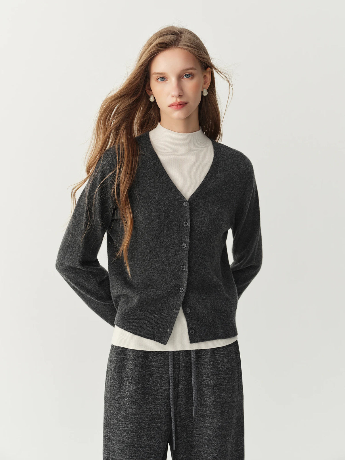 Wool V-Neck Cardigan