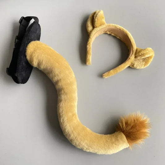 Plush Lion Ears and Tail Set