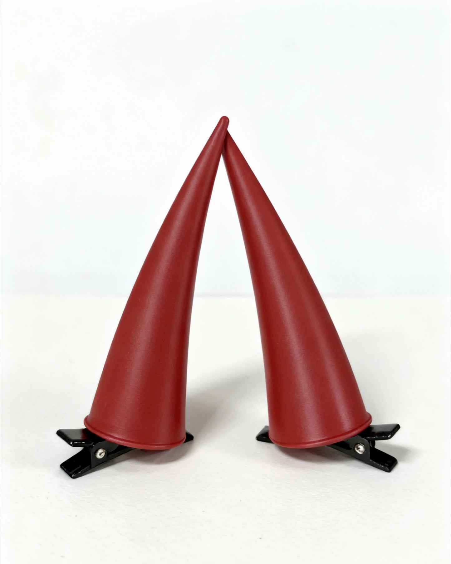 Red Devil Horn Hair Clip