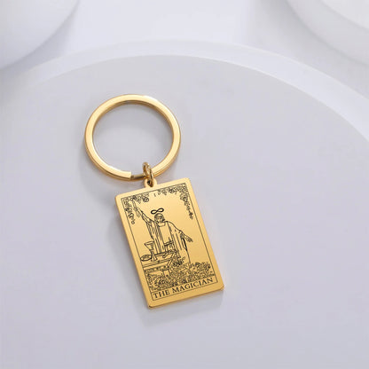 Tarot Key Chain Arcana Pendant