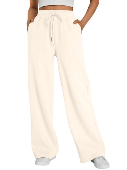 Wide-Leg Baggy Drawstring Joggers