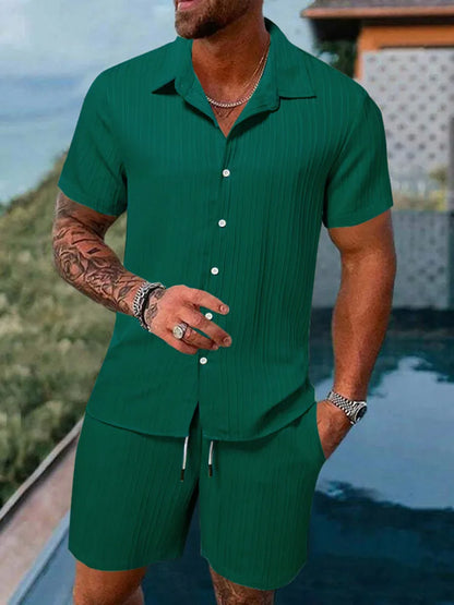 Multi-Color T-Shirt Shorts Set