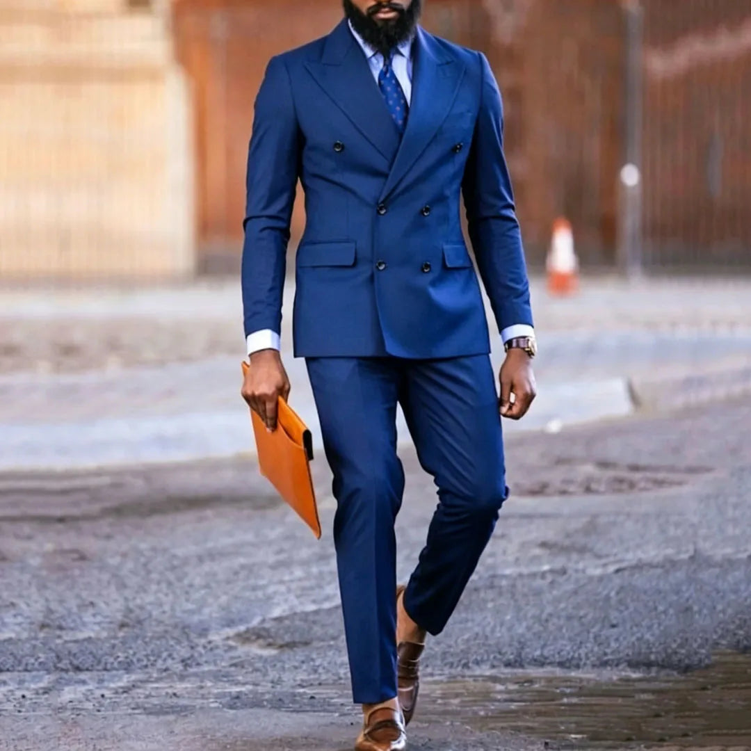 Dark Purple Double Button Suit