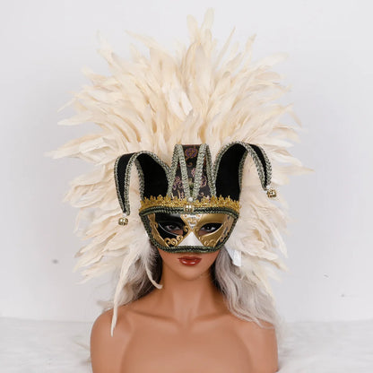 Feather Masquerade Party Mask