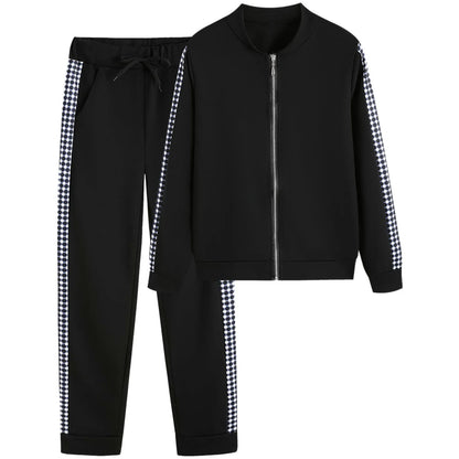 Women Two-Piece Zipper Tracksuit Set