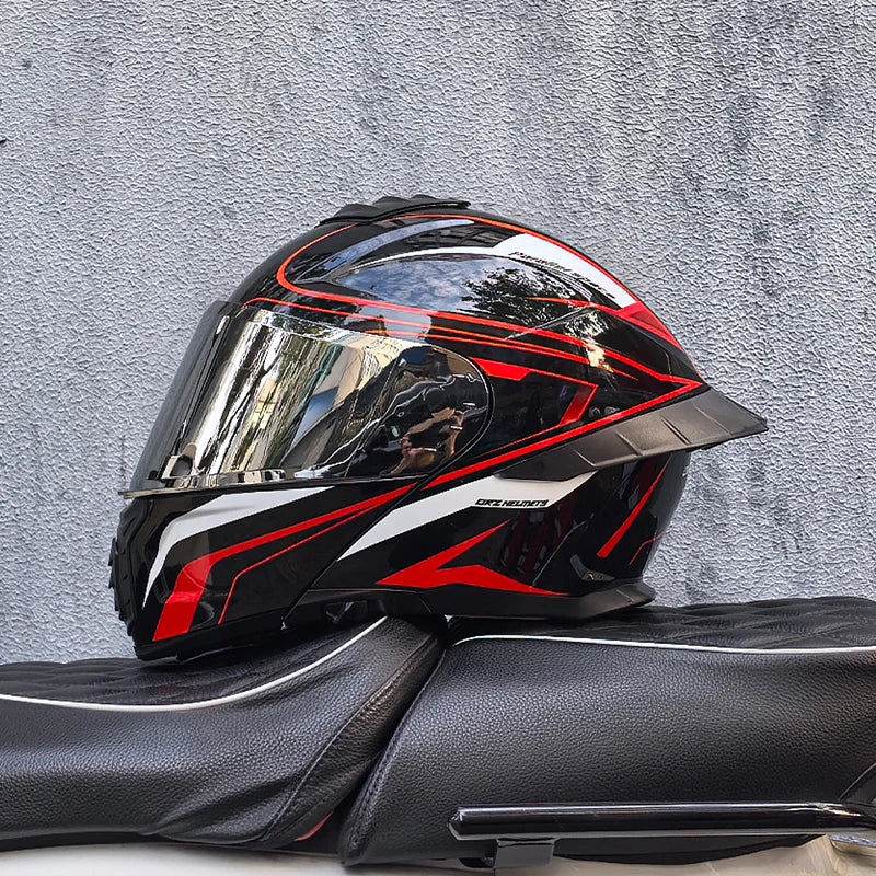 ORZ-B08A Glossy Mecha Racing Helmet