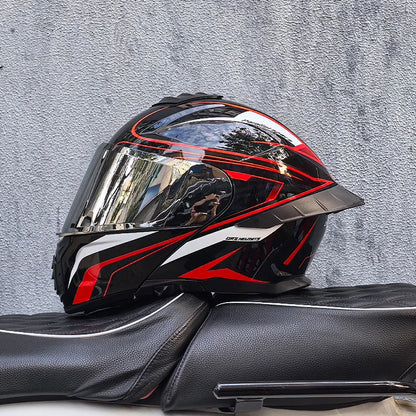ORZ-B08A Glossy Mecha Racing Helmet