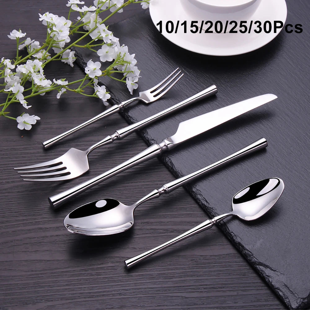 Metal Solid Sliver Cutlery Set