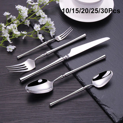 Metal Solid Sliver Cutlery Set