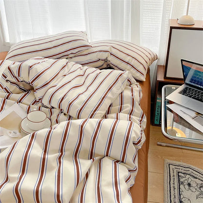 Cotton Striped Bedding Set