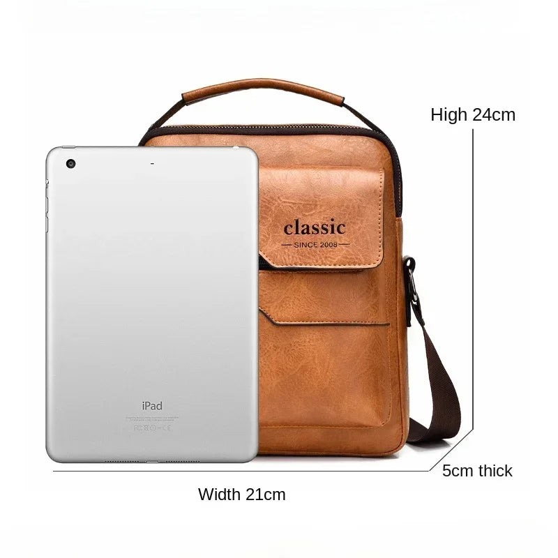 PU Leather Crossbody Tote Bag