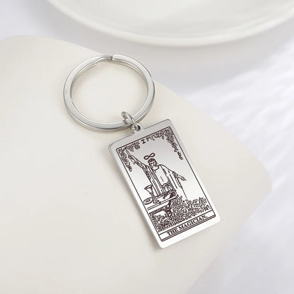 Tarot Key Chain Arcana Pendant