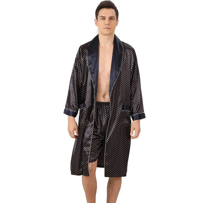 Satin Plus-Size Pajama Bathrobe